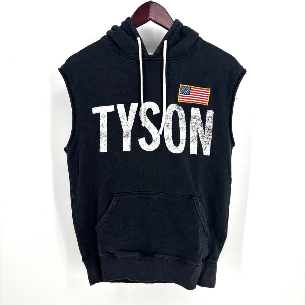 Mike Tyson #86 Roots of Fight Bloodlines Sleeveless Hoodie Mens S Dark Grey Box